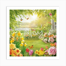 May Garden Art Print