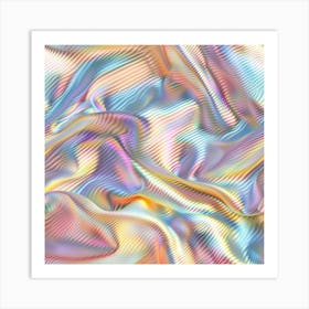 Holographic Fabric Art Print