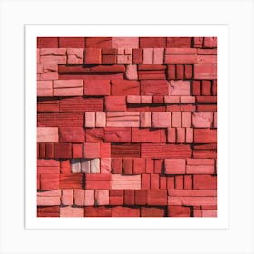 Red Brick Wall 7 Art Print