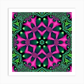 Psychedelic Mandala 123 Affiche