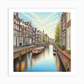 Amsterdam Canal 6 Art Print