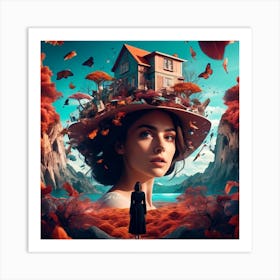 Woman In The Hat Art Print