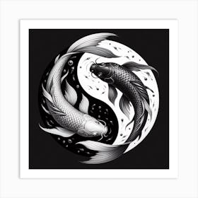 Yin Yang symbol Art Print