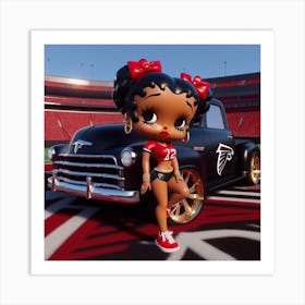 Atlanta Falcons Boop Art Print