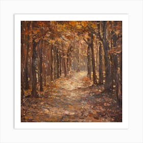 Autumn Path 3 Art Print