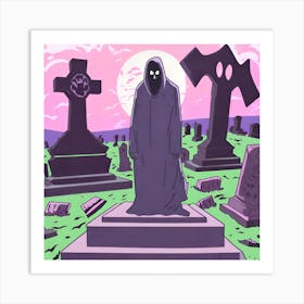 Graveyard 18 Art Print