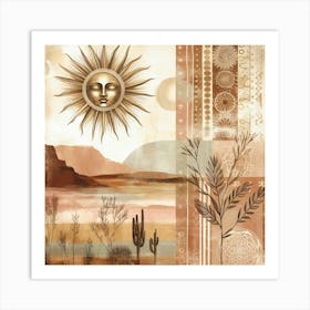 Desert Sun Art Print