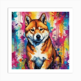 Shiba Inu 61 Art Print