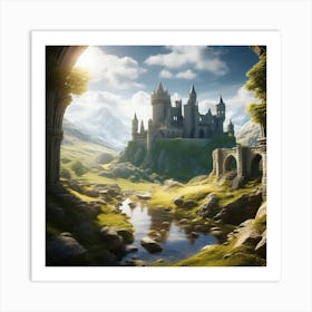 Ancient Ruins Of A Castle Art Print