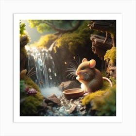 Mouse In The Forest 2 Art Print