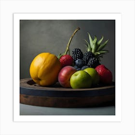 Fruit Platter Art Print