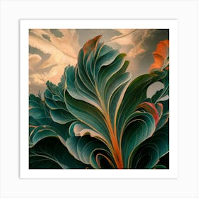 'Flying Cabbage' Art Print