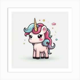 Cute Unicorn 492 Art Print