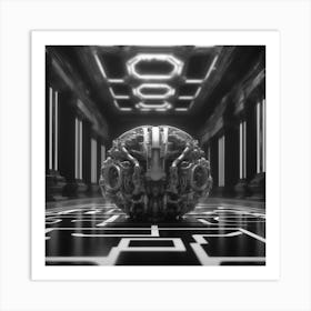 Futuristic Sphere Art Print