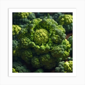 Florets Of Broccoli 14 Art Print