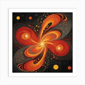 Abstract Butterfly Art Print