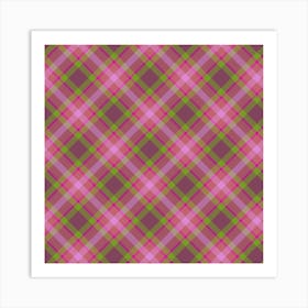 Plaid Fabric 66 Art Print