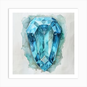 Blue Diamond Art Print