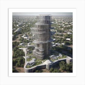 Futuristic Skyscraper 6 Art Print