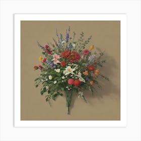 Bouquet Of Flowers 1 Art Print