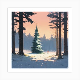 Winter Forest 12 Art Print