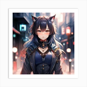 Anime Girl Art Print