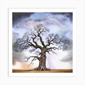 Lightning Tree 1 Art Print