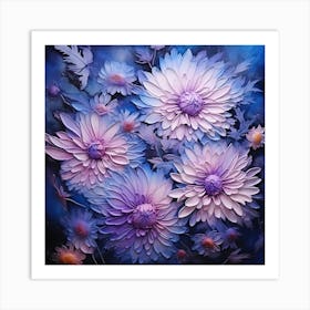 Dahlias 5 Art Print