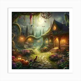 Haunted House Art Print