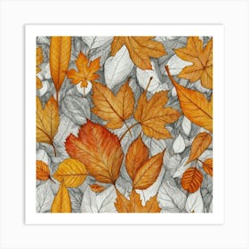 Autumn Leaves 6 Art Print