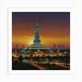 Grand Mosque Of Kuwait Art Print