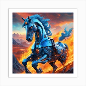 Horse Of Fire Art Print