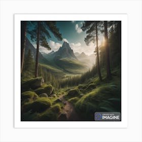 Mountain Landscape Art Print