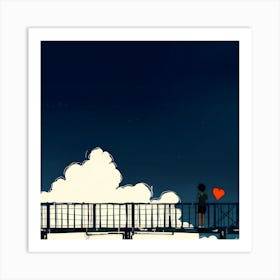 An Occurrence At Lovers Creek Bridge Art Print