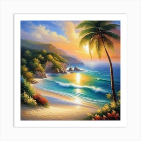 Sunset Beach 6 Art Print