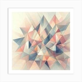 Abstract Triangles 9 Art Print