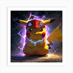 Pokemon Pikachu 9 Art Print