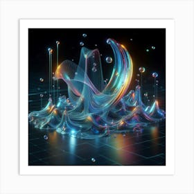 Abstract Water Art Print