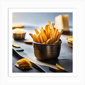 French Fries In A Bowl Art Print