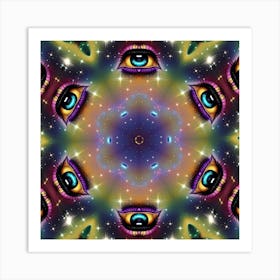 Psychedelic Eyes Art Print