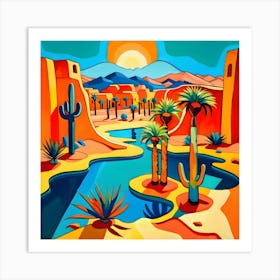 Desert Landscape Art Print