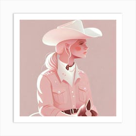 Cowgirl 5 Art Print