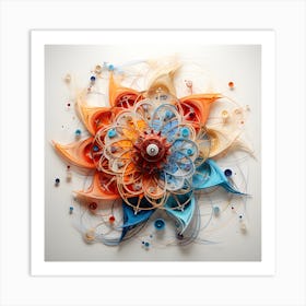 Quilling Spirals Concept Four Art Print