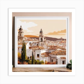 Spanish Cityscape Art Print