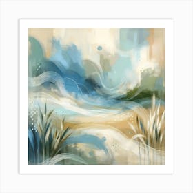 Abstract Tranquil Seascape Art Print