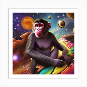 The Monkey (Three) Art Print