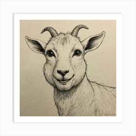 Goat'S Face Art Print