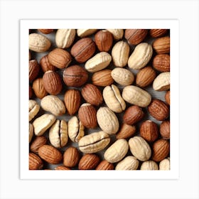 Nuts On A Table 1 Art Print