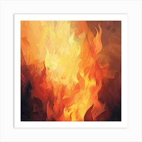 Flames Of Fire Art Print