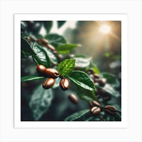 Coffee Beans On A Tree 73 Art Print